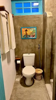 Uma casa de banho em Preá Wind Studios