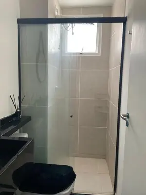 Uma casa de banho em Viva Praia do Futuro - Apartamento Moderno