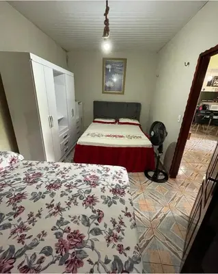 Uma cama ou camas num quarto em Casa em Jijoca de Jericoacoara
