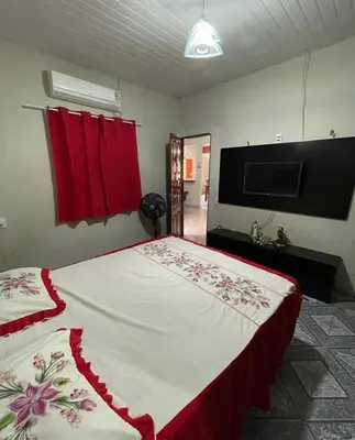 Uma cama ou camas num quarto em Casa em Jijoca de Jericoacoara