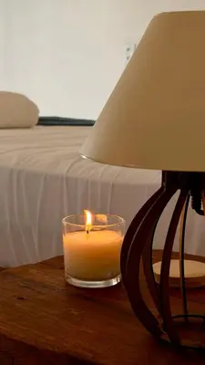 Uma cama ou camas num quarto em Maré House