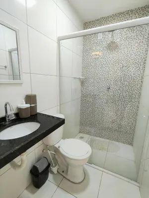 Uma casa de banho em Casa Rios Taíba para viver dias incríveis