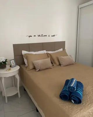 Uma cama ou camas num quarto em Casa Rios Taíba para viver dias incríveis