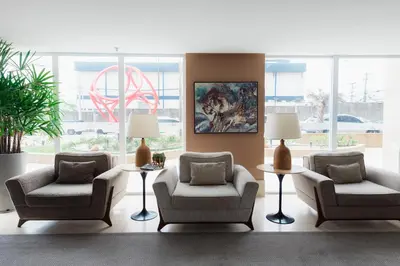 Uma área de estar em Gran Mareiro Hotel