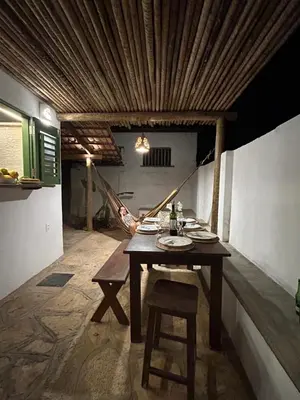 A planta de Casa Sabiá, Praia de Peroba, CE