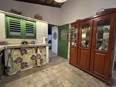 A cozinha ou kitchenette de Casa Sabiá, Praia de Peroba, CE