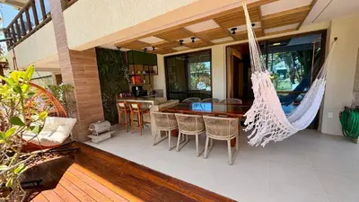 Uma varanda ou terraço em Wai Wai Resort Cumbuco 107G