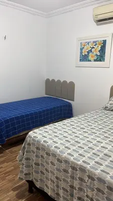 Uma cama ou camas num quarto em Casa Taiba