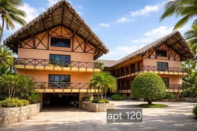 O edifício onde o apartamento está situado