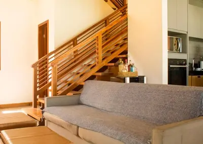 A cozinha ou kitchenette de Casa Angatu Mansão paradisíaca no Preá