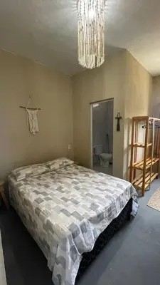 Uma cama ou camas num quarto em Apartamento completo no Preá - RESIDENCIAL PEIXINHO