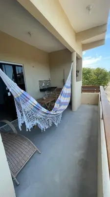 Uma varanda ou terraço em Apartamento completo no Preá - RESIDENCIAL PEIXINHO