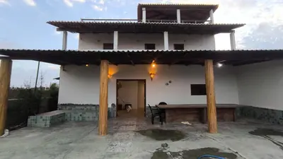 O edifício onde a casa de férias está situado