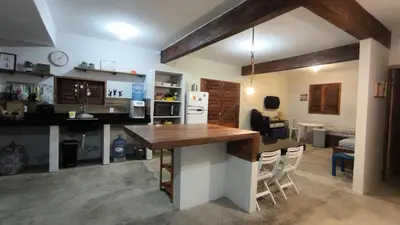 A cozinha ou kitchenette de Casa mirante de Parajuru