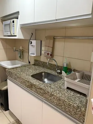 A cozinha ou kitchenette de Apartamento Porto das Dunas