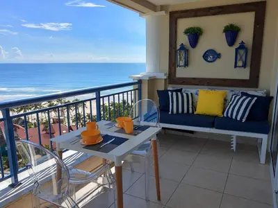 Uma varanda ou terraço em Apto Charmoso Praia do Futuro - Fortaleza CE