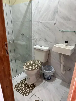 Uma casa de banho em Pousada encantos de morro branco