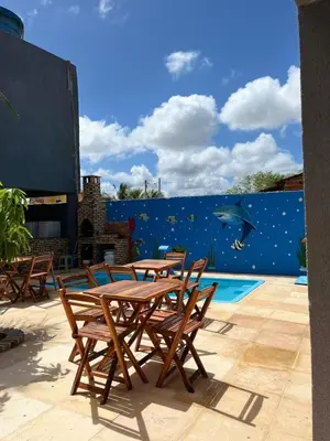 A piscina em ou perto de Pousada encantos de morro branco