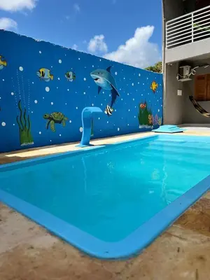 A piscina em ou perto de Pousada encantos de morro branco