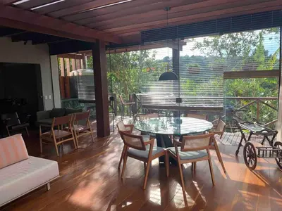Uma varanda ou terraço em Casas do Ton Guaramiranga, no Cond Mont Flor Condominium
