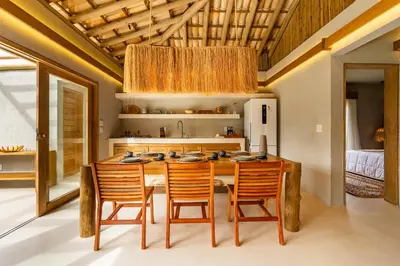 A cozinha ou kitchenette de Casa Água - Praia do Preá