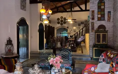 Uma área de estar em Casa belíssima alto da serra guaramiranga