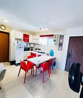 A cozinha ou kitchenette de BP305 - App no Cumbuco totalmente equipado para o período que você desejar