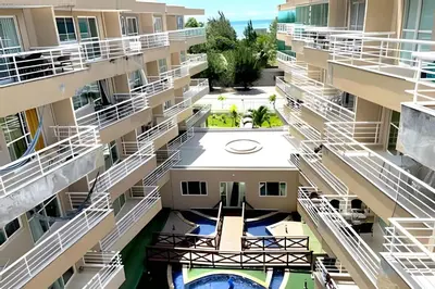 Uma varanda ou terraço em BP305 - App no Cumbuco totalmente equipado para o período que você desejar