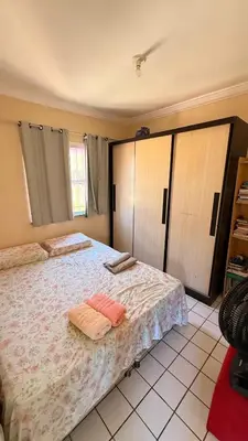 Uma cama ou camas num quarto em AP 600m from Castelão Arena-near Airport and Sarah
