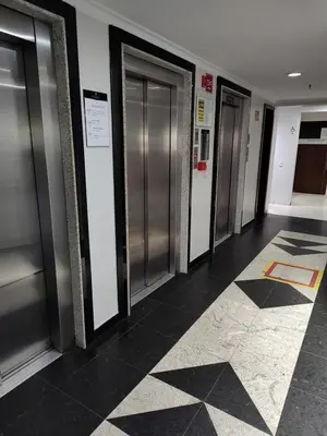 A planta de Excelente apto confortável 4 hóspedes