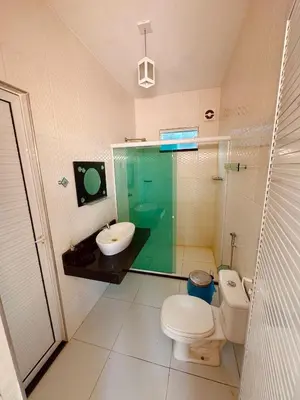 Uma casa de banho em Chácara Lagoa do Banana Oficial