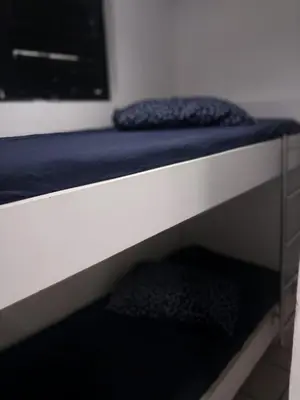 Uma cama ou camas num quarto em Apart 07 Beira Mar apartment 07 ocean