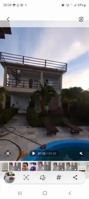 O edifício onde a casa de férias está situado