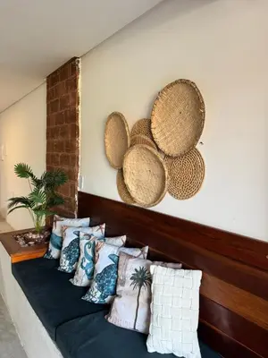 Uma área de estar em Casa Aura Solis Preá