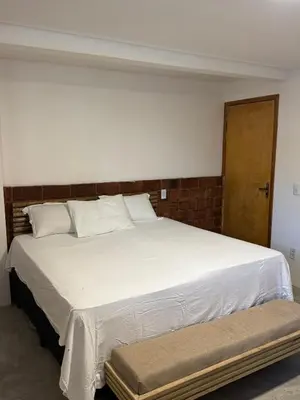 Uma cama ou camas num quarto em Casa Aura Solis Preá