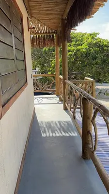 Uma varanda ou terraço em Suítes House Refúgio Fortim