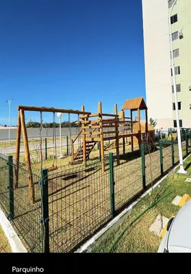 A área de jogos para crianças em 2quartos vista mar Praia do Futuro