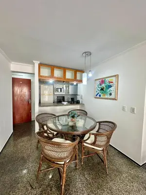 A cozinha ou kitchenette de Vista Mar-Ocean Tower Flat