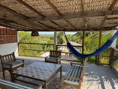 Uma varanda ou terraço em Casa Eva