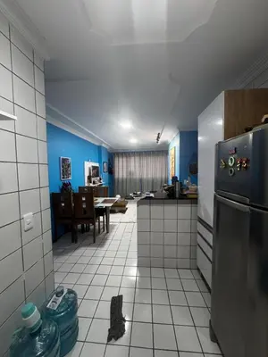 A cozinha ou kitchenette de Apartamento com vista para o Mar - Praia do Futuro