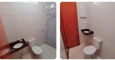 Uma casa de banho em Conforto em Praia Paradisíaca