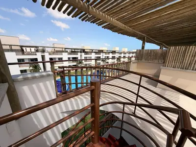 Uma varanda ou terraço em Apartamento Superior 18b Boas Vistas