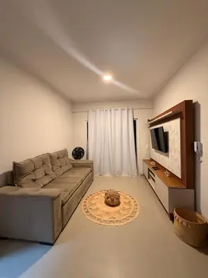 Uma televisão e/ou sistema de entretenimento em Apartamento Superior 18b Boas Vistas