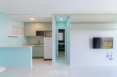 A cozinha ou kitchenette de Aptos em Cond. c/ Piscina a 1 Quadra da Praia de Cumbuco - KVI
