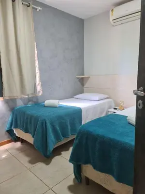 Uma cama ou camas num quarto em Dream Village 702H - Beira Mar