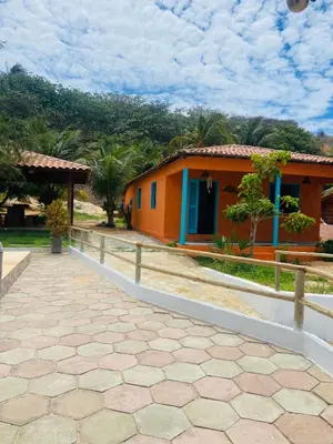 O edifício onde a casa de férias está situado