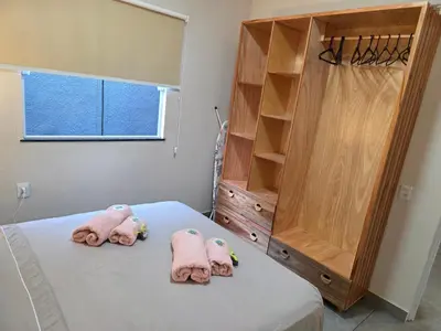 Uma cama ou camas num quarto em Casa em Preá - Jericoacoara