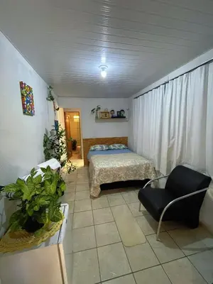 Uma cama ou camas num quarto em Suite rústica