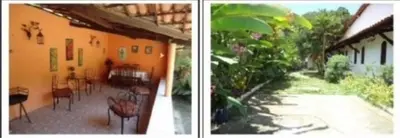 Um jardim no exterior de Aconchego da serra no centro de Pacoti