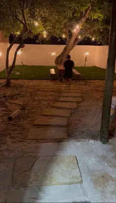 Um jardim no exterior de Casa de Praia no PREA para ate 12 pessoas
